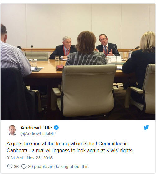 NZ Labour's Phil Goff and Andrew Little Canberra meetings