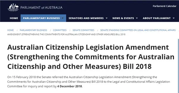 Senator Pauline Hanson has tabled a new Citizenship Bill in the Senate.
