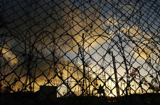Fence at an Australian detention centre on Christmas Island. (Photo RNZ)
