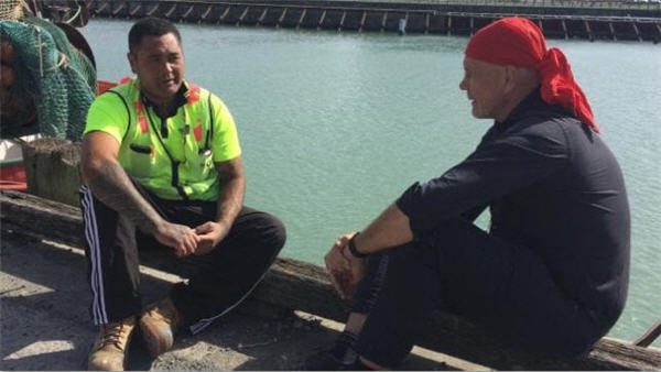 Peter FitzSimons, right, spoke to Kiwi Ko Haapu for the ABC programme that aired last week (Photo: ABC).