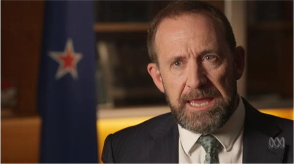 NZ Justice Minister Andrew Little on Australia's 'venal' politics (ABC News).
