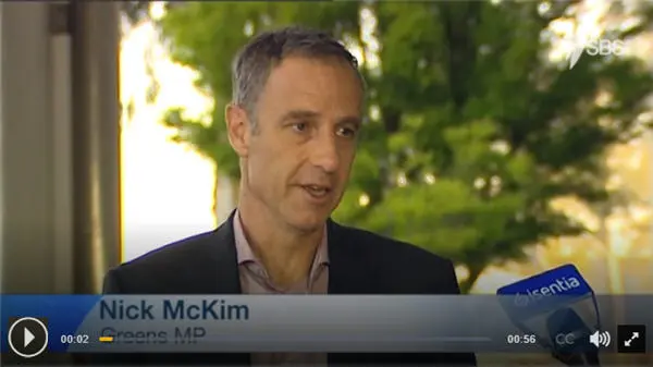 McKim tells Dutton to “Raise Citizenship Bill or take cowards approach out” (Source: SBS)