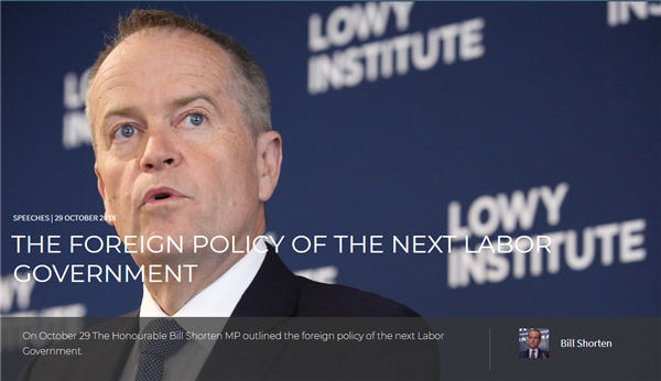 Bill Shorten MP - Australian Labor support New Zealanders living in Australia. (Source: Lowry Institute)