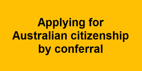 Information for New Zelanders when applying for Australian citizenship.