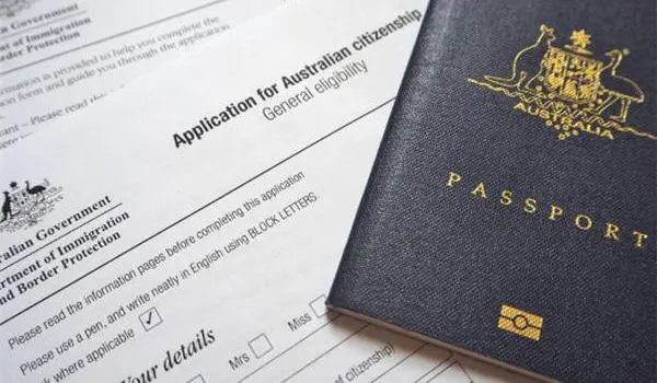 Australian citizenship application form and passport. (Photo: Google Images)