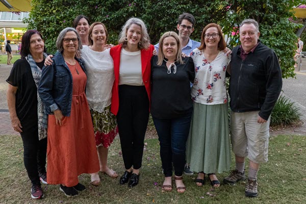 The Oz Kiwi team with Australian Minister for Home Affairs Clare O'Neil. Photo: Oz Kiwi Instagram.