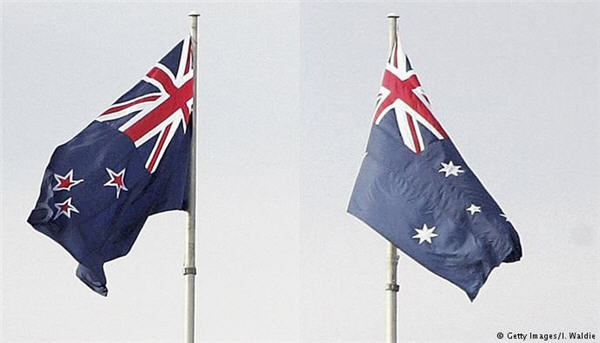 The New Zealand and Australian flags (Photo: Google images).