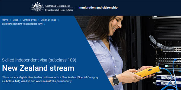 Department of Home Affairs website