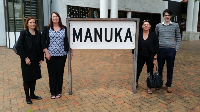 Some of the Oz Kiwi team at Manuka ahead of day two's meetings.