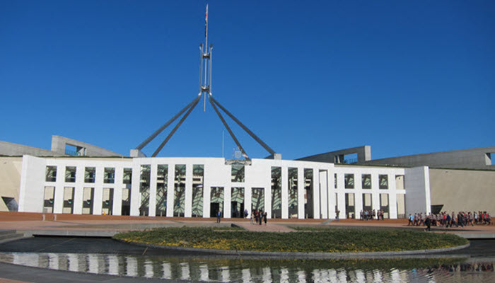 Australian Parliament House, Canberra. Photo: Supplied.